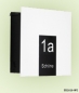 Preview: Max Knobloch - BS2020  -COMO - Aufputz-Wand- Briefkasten - , Aluminium-Front, pulverbeschichtet
