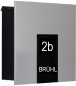 Preview: Max Knobloch - BS2020  -COMO - Aufputz-Wand- Briefkasten - , Aluminium-Front, pulverbeschichtet