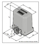 Preview: Sommer - 3520V000 - Schiebetorantrieb RUNner 600kg; Einzelantrieb in anthrazit