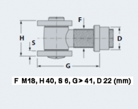 Preview: Tousek - 14420010 - Torband V1 verzinkt M18