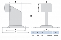 Preview: Tousek - 14560450 - Toranschlag mit Gummi