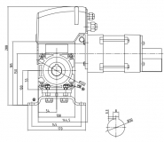 Preview: Garog - DKAK140120110 Rolltorantrieb 140 Nm, Ø 30 mm mit Kurbel, Steuerung und 3-fach Taster jetzt MDF05-14-12 KU MFZ (DK111.1AS,DK112.1AS,DKA120/16/26)