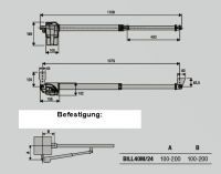 Preview: Beninca - 9592595 - KBILL4024- Komplett-Set für zwei Flügel bis 3,5 m- Teleskoparme