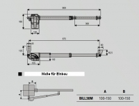 Preview: Beninca - BILL30M - 9592101 Teleskoprohrantrieb links