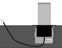 Preview: Motorline - MPIE5-800 - fester Poller 785 mm Höhe, Edelstahlzylinder mit LED-Kranz