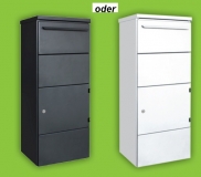 Preview: Max Knobloch - Toronto S8100 Sonderfarbton - Großbriefkasten mit Paketempfang, Farbe nach RAL-Nr.