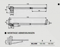 Preview: Beninca - BILL40M - 9592124 Teleskoprohrantrieb rechts
