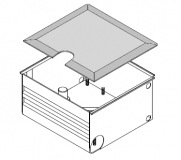 Preview: Beninca - 9150021 - DU.350CF   Fundamentschalung, max. Öffnungswinkel 110°, alt DU110