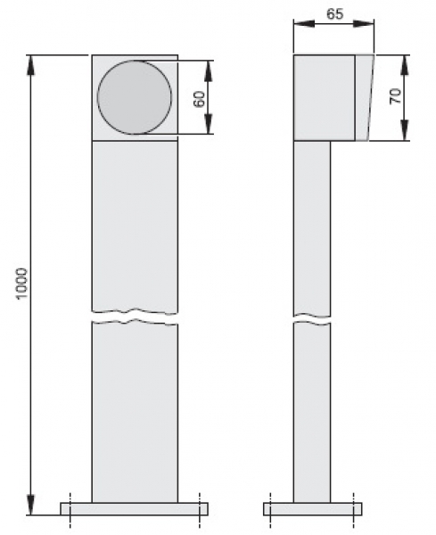 Sommer - 5011V001 - Schlüsseltastersäule IP 54
