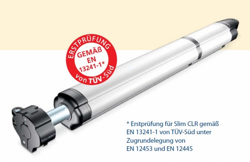 Tousek - 11260280 - Drehtorantrieb SLIM CLR bis 150 kg und 2.5 m max. Flügelbreite, mit Endschalter, möglicher SLIM SLR Ersatz