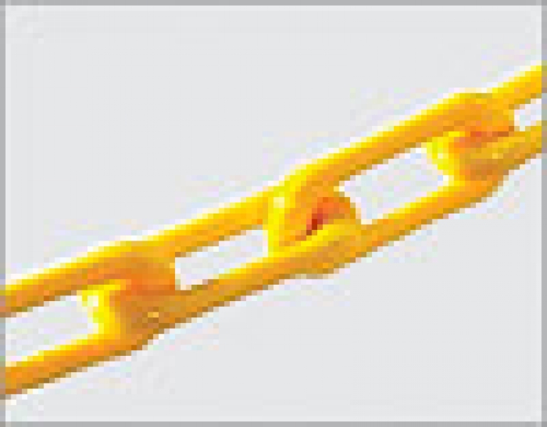 Tousek - 11590110 - Nylonkette 6 mm, schwarz/gelb, inkl. Gegengewicht, Länge 6 m