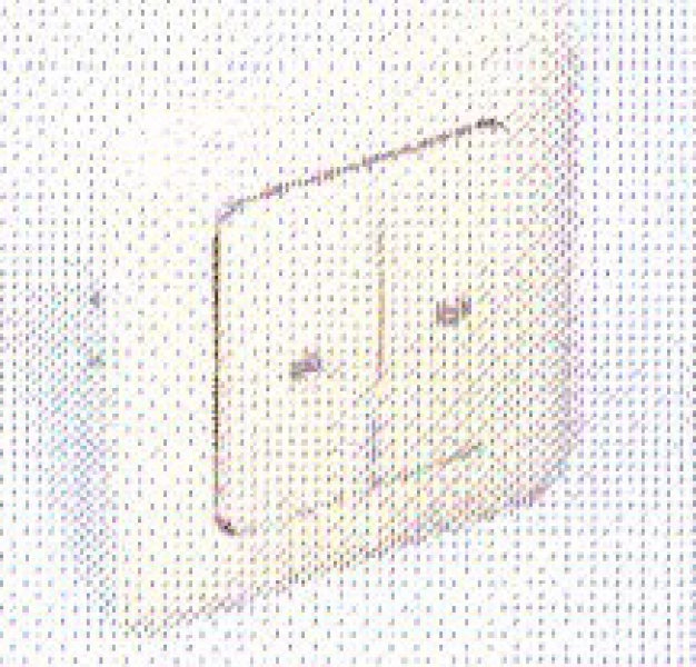 Tousek - 13320020 - Wipptaster UP 2R, IP44, 2-fach Wippe rastend Unterputz