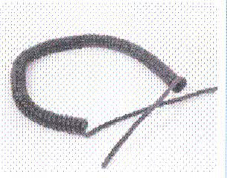 Tousek - 13500010 - Spiralkabel Kunststoff, 3-polig, Länge 1,5 m ausziehbar bis 3,5 m