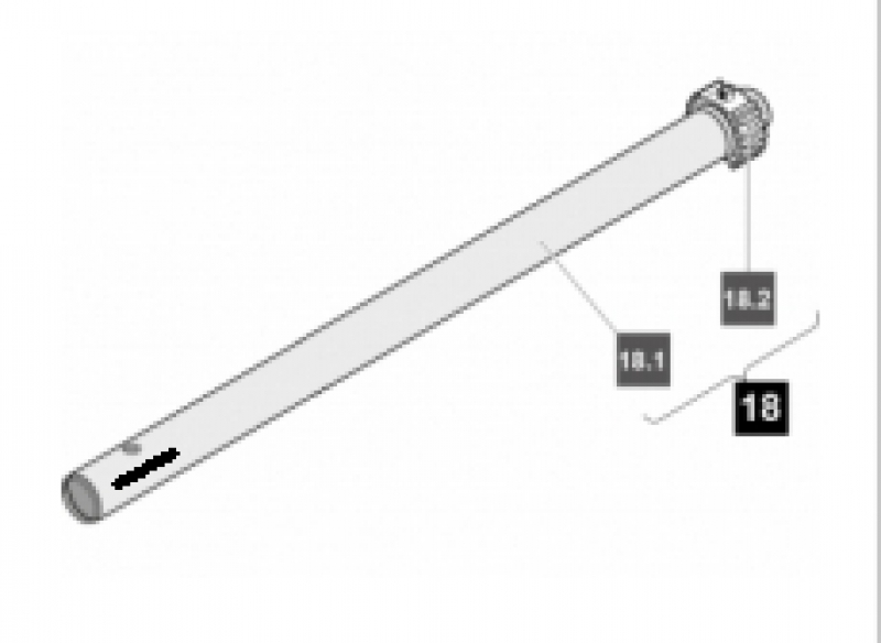 Sommer - 3207V001 - Twist 200E -Schubrohr mit Magnet komplett - vor Mai 2010