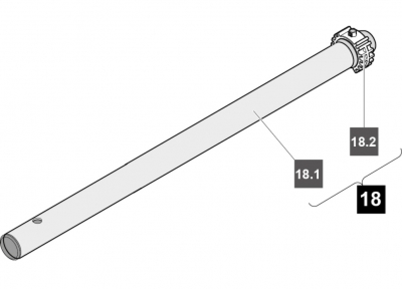 Sommer - 3207V004 - Twist200EL - Schubrohr mit Magnet komplett