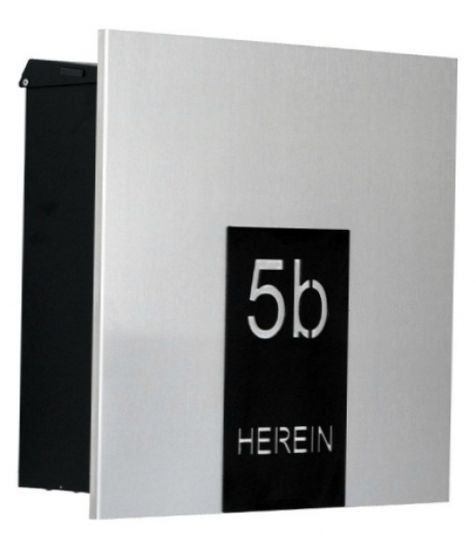 Max Knobloch - BS2020 VA - COMO - Aufputz-Wand- Briefkasten - Edelstahlfront, gebürstet