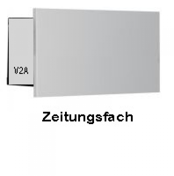 Max Knobloch - BS2500-5-VA- Zeitungsfach - Front+Kasten Edelstahl, ISNY