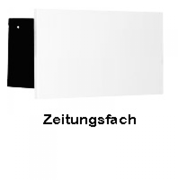 Max Knobloch - BS2500  - Zeitungsfach - Front ALU-pulverbeschichtet,  BS2500