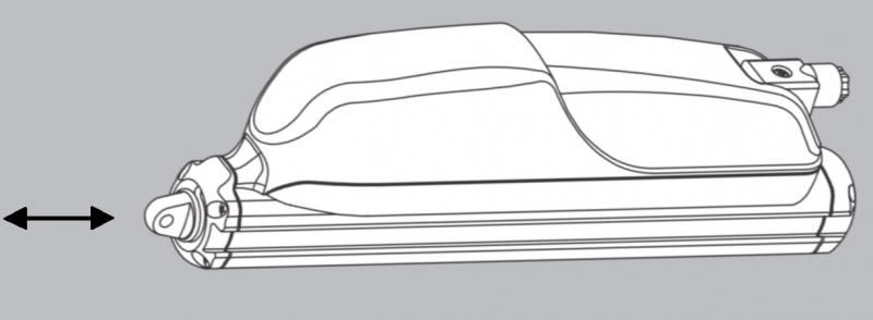Motorline -  MCB - Elektrischer Dachfensterantrieb, Automatischer Fensteröffner 230V; optional mit Funk-Fernbedienung, Laufweg  350 mm;