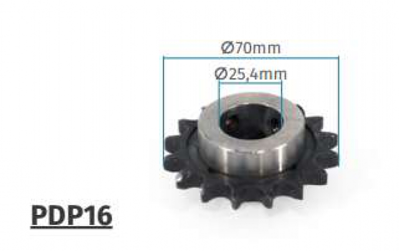 Motorline - PDP16 kleines Zahnrad - für Motor KVM