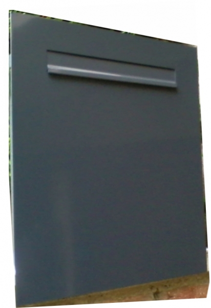 Zaunbriefkasten ZBK401-Basismodell - 145 mm Großraum-Zaunbriefkasten - Einbau-Briefkasten, Durchwurfbriefkasten, Entnahme hinten, Kastenmaße: B360 x H440 mm Frontblende:  B470 x H520 mm