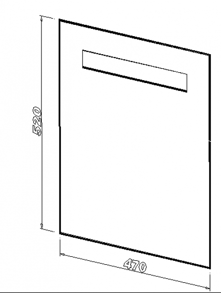 Zaunbriefkasten ZBK401-Basismodell - 145 mm Großraum-Zaunbriefkasten - Einbau-Briefkasten, Durchwurfbriefkasten, Entnahme hinten, Kastenmaße: B360 x H440 mm Frontblende:  B470 x H520 mm
