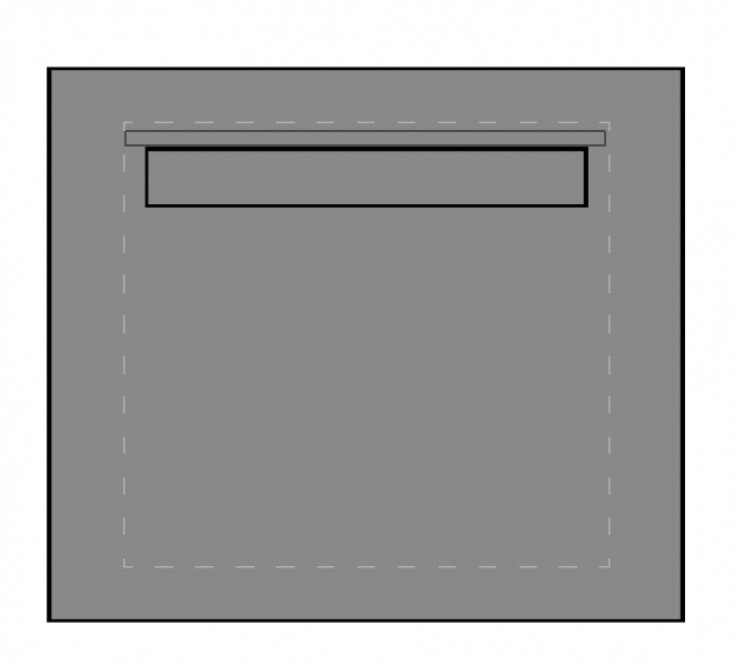 ZBK411 - 280-  Basic - RAL7016-Frontplatte, Durchwurfbriefkasten, Post-Volumen : 32  Liter, ohne Klingel und ohne Sprechschlitze, ZBK 411, Zaunbriefkasten, Firmenbriefkasten