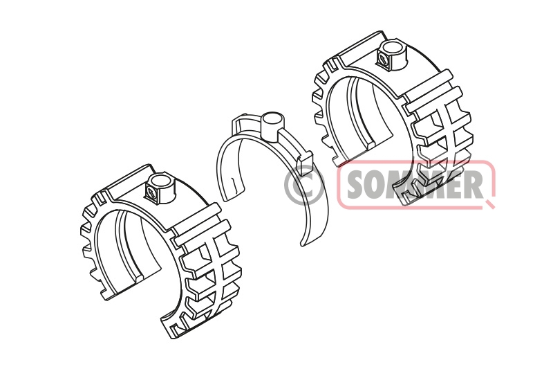 Sommer - S11201-00001 - Stützhülsen mit Magnet Twist XL