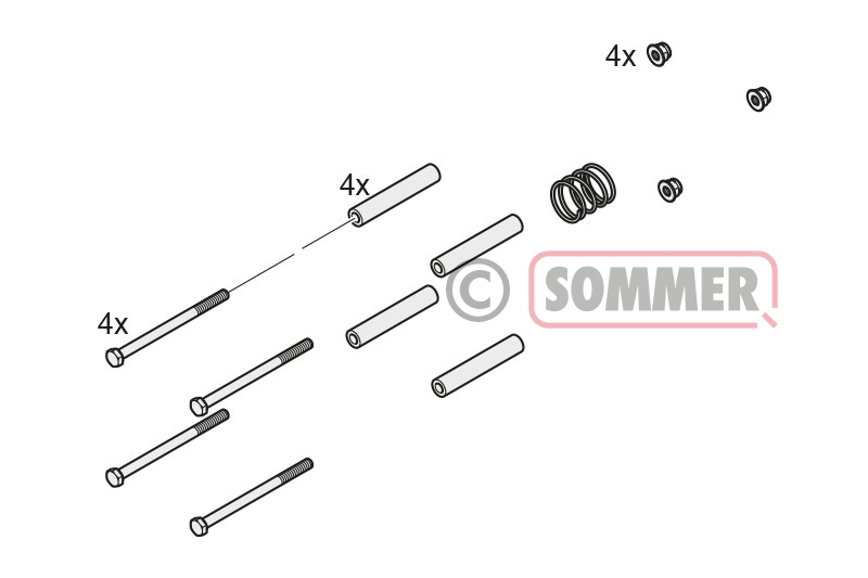 Sommer - 2189V000 Distanzhülse für Twist XL Motor