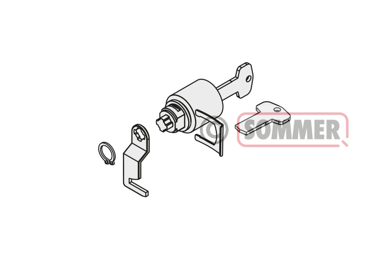 Sommer - 2199V000 -Schloß für Not-Lösebügel Twist XL