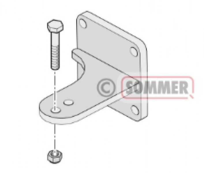 Sommer - 2391V000 - Twist 350 Pfostenbefestigung