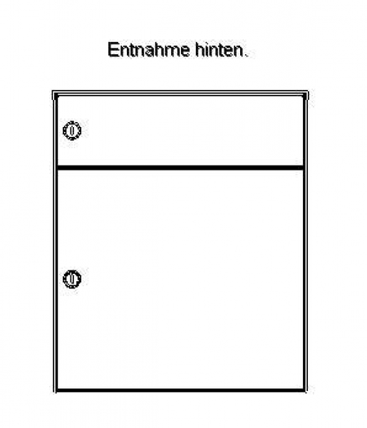 Max Knobloch - Zaunbriefkasten frisco mit ALU-Frontplatte bündig, nach RAL, ZB2000-02-RAL