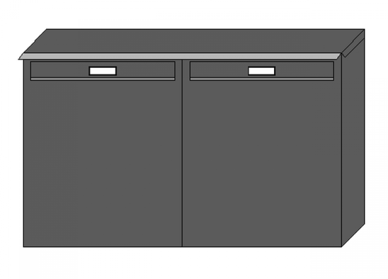 Zaunbriefkasten ZBK 412 basic für 2 WE, zwei Familien