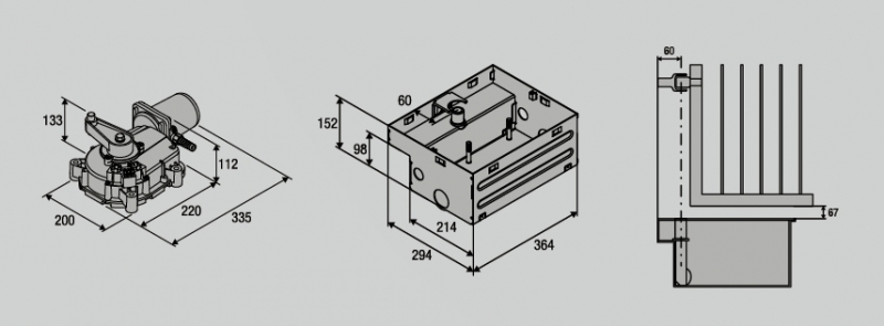 Beninca - 9591457 - DU.IT 24NVE - 24 Vdc selbsthemmender Unterflurantrieb bis 3,5 m Flügelbreite ,variable Laufgeschwindigkeit ,für Intensivbetrieb, DUIT 24NVE