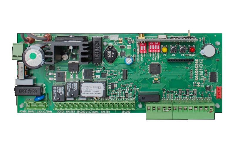 LYN400 - 24V - einflügeliges Set bis ca. 4 m Torflügel mit Steuerung CB124EV, Lichtschranke 771EV, 1 Handsender